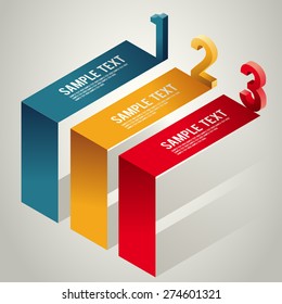 Modern Isometric Template Design Set : Vector Illustration