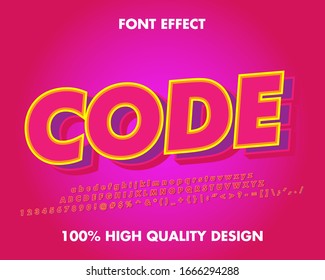 Modern Italic Alphabet Pink Text effect and Font. Typography 3D urban style pink with extrude and shadow fonts for technology, digital, movie logo design. vector illustration