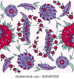 modern Iznik ottoman vector tile for home décor, apparel, fabric, stationery, branding, packaging, and more.