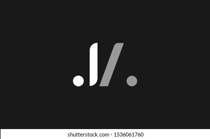 Modern JA letter logo design template