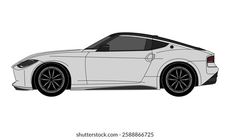 Modern Japan Sport Coupe Car
Vector Speed Icon Vehicle Automobile Auto