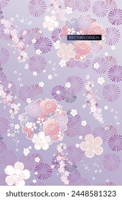 Diseño de fondo de patrón japonés moderno.