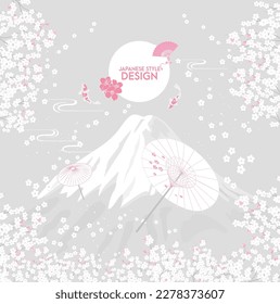 Modern Japanese style pattern background design