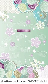 Modern Japanese style pattern design.