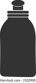Modern jar icon vector on white bg