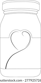 Modern jar vector illustration with clean transparent glass style and realistic design details. Perfect for food packaging, kitchen branding, storage container labels, honey or jam packaging, restaurant menus, social media, posters, and commercial print projects. High-quality EPS artwork featuring smooth shapes, elegant appearance, and professional creative design for digital use.