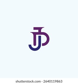 Modern JD Monogram Logo Design – Minimal Stylish Initial Letters Icon