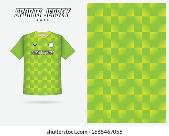 Un diseño moderno del jersey con un fondo a cuadros del patrón de la raya para el jersey de la impresión de la sublimación, el jersey de los deportes, uniforme, equipo