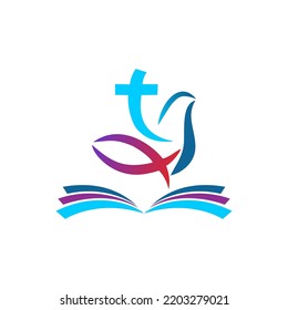 modern jesus logo suitable for school or church logo