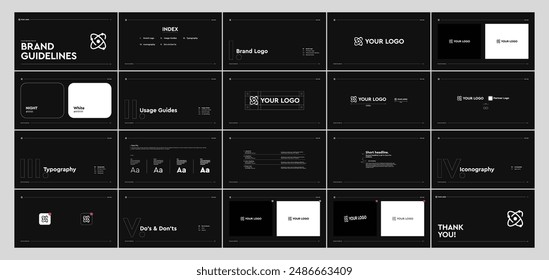 Modern Jet Black Brand Identity Guideline 