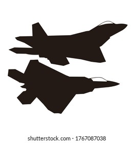 diseño moderno de vectores de caza a chorro. aviación militar. avión de combate. avión sigiloso