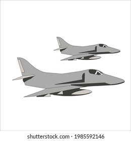 modern jetfighter flying formation vector design