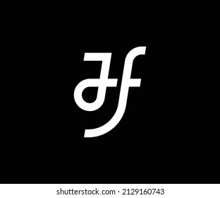 modern JF letter Logo Design Vector Template