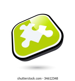 modern jigsaw sign