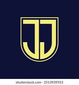 Moderno JJ Shield Monograma Design de logotipo