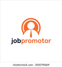 Modern Job promotor logo vector for your company or business