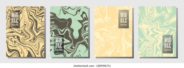 Modern journal layouts set. Background for binder template, corporate flyers. Annual report cover liquid layouts set. Flyer, presentation, report, journal, binder vectors, title place.