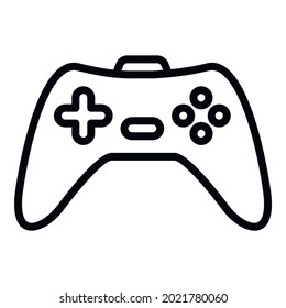 Modernes Joystick-Symbol. Outline-moderne Joystick-Vektorsymbol für Webdesign einzeln auf weißem Hintergrund