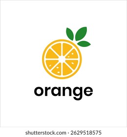 Modern Juice Logo Vector. Geometric Citrus Design with Orange, Lemon, and Lime Slices. Fresh Organic Fruit Icon with Leaf for Natural, Healthy, Tropical, Eco-Friendly Farm Branding and Label Template