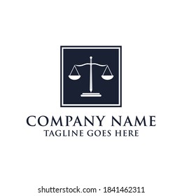 Modern justice consultant logo design vector, sword in the square logo inspirations
