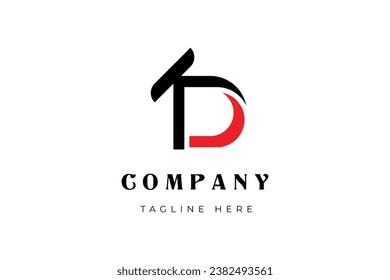 modern K D monogram logo icon, KD, DK logo design