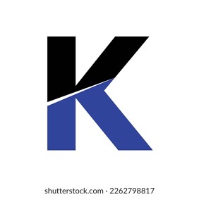 modern K icon logo template