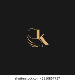 Modern K logo design, K hair style logo icon,
