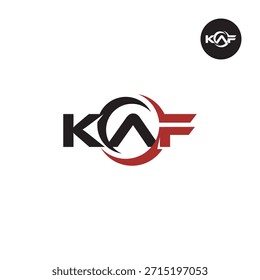 Modern KAF Monogram – Clean 3-Letter Logo Template
