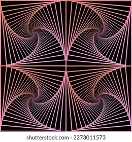 Modern kaleidoscope rotating background pattern
