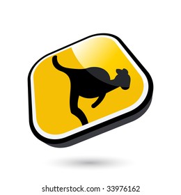 modern kangaroo sign