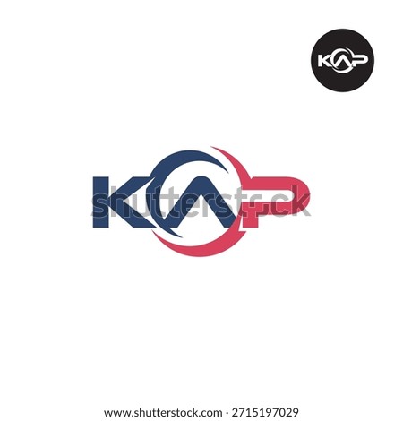 Modern KAP Monogram – Clean 3-Letter Logo Template