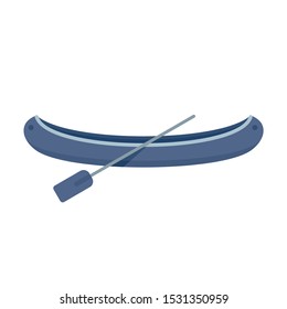 Modern kayak icon. Flat illustration of modern kayak vector icon for web design