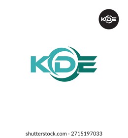 Modern KDE Monogram – Clean 3-Letter Logo Template