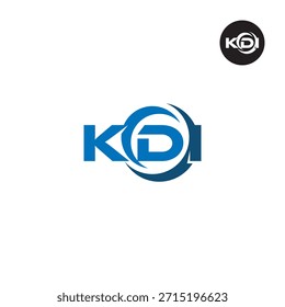 Modern KDI Monogram – Clean 3-Letter Logo Template