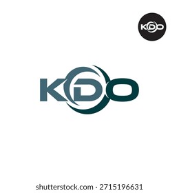 Modern KDO Monogram – Clean 3-Letter Logo Template