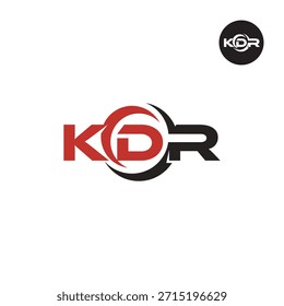 Modern KDR Monogram – Clean 3-Letter Logo Template