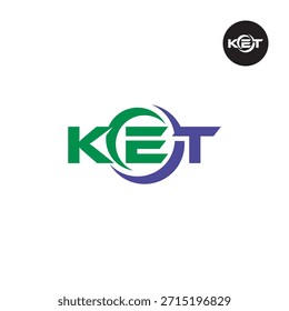 Modern KET Monogram – Clean 3-Letter Logo Template