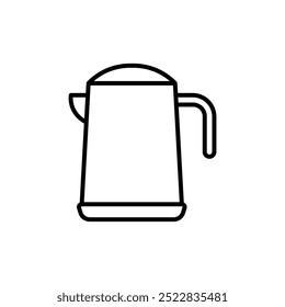 Modernes Wasserkocher-Symbol auf transparentem Hintergrund