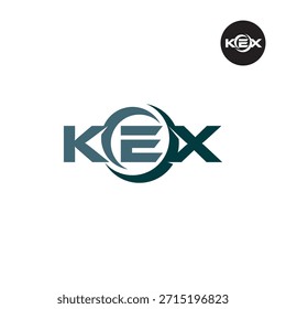 Modernes KEX-Monogramm - Clean 3-Letter-Logo-Vorlage