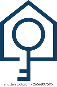 Modern Key House Logo image
