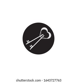 modern key illustration design logo template icon vector and symbol