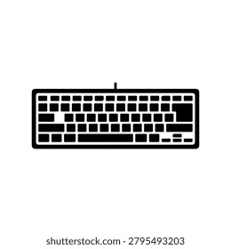 Modern Keyboard Key Layout Vector Icon