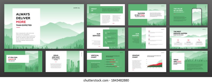 Modern keynote presentation templates set. Use for modern powerpoint presentation background, brochure design, website slider, landing page, annual report, company profile, social media banner
