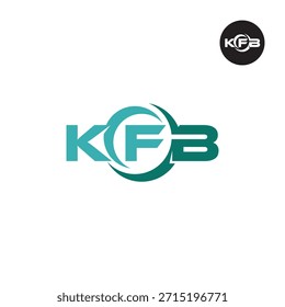 Modern KFB Monogram – Clean 3-Letter Logo Template
