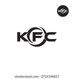 Modernes KFC-Monogramm - Clean 3-Letter-Logo-Vorlage
