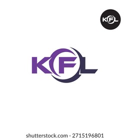 Modern KFL Monogram – Clean 3-Letter Logo Template