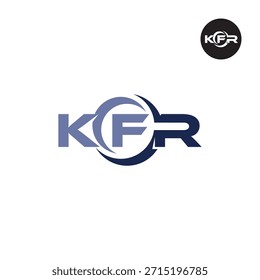 Modernes KFR-Monogramm - Clean 3-Letter-Logo-Vorlage