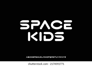 Modern kids alphabets playful rounded display font vector