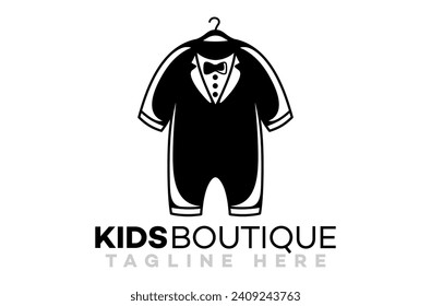 Modern kids boutique logo. Vector illustration.