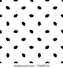 Modern kids b&w seamless pattern with cloud. Hand drawn graphic black and white cute minimalistic scandinavian cartoon elements on white background